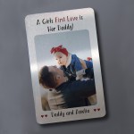 Daddy Gifts From Daughter Personalised Wallet Card Insert