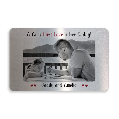 Personalised Dad Gift Wallet Insert Daddy Daughter Gift