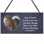 Personalised Friendship Plaque Best Friend Gift Hanging Sign