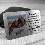 Friendship Plaque Gift For Women Wallet Insert Personalised