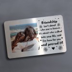 Friendship Plaque Gift For Women Wallet Insert Personalised