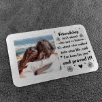 Friendship Plaque Gift For Women Wallet Insert Personalised