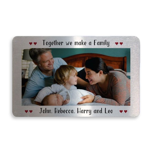 Personalised Gift For Mum Dad Wallet Insert Fathers Mothers Day