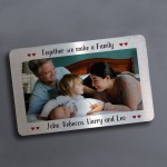 Personalised Gift For Mum Dad Wallet Insert Fathers Mothers Day