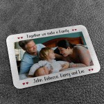 Personalised Gift For Mum Dad Wallet Insert Fathers Mothers Day