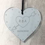 Valentines Day Anniversary Engraved Heart Personalised Gift