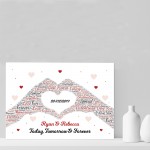 Personalised Valentines Day Print Gift For Boyfriend Girlfriend 