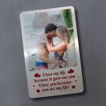 Anniversary Valentines Gift For Him Personalised Wallet Insert