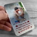 Anniversary Valentines Gift For Him Personalised Wallet Insert