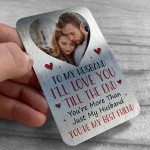 Anniversary Valentines Birthday Gift Husband Personalised Insert