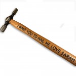 Funny Valentines Anniversary Gift For Husband Engraved Hammer