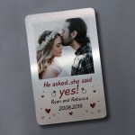 Engagement Gift Personalised Metal Insert Couple Gift