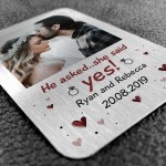 Engagement Gift Personalised Metal Insert Couple Gift