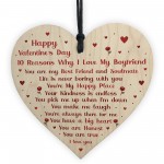 Novelty Valentines Gift For Boyfriend Wooden Heart Gift For Him 