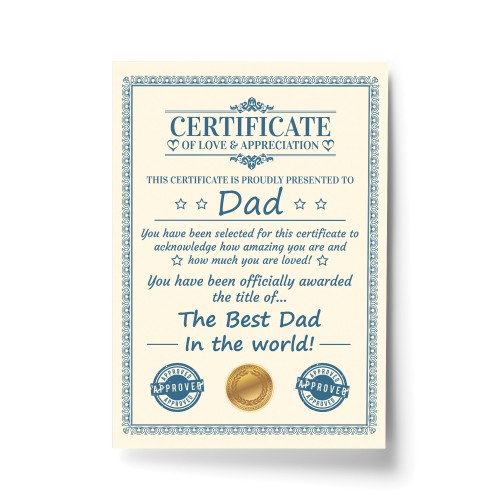 Personalised Gift For Dad Card Fathers Day Gift For Him Personalised Gift For Dad Card Fathers Day Gift For Him
