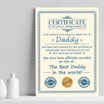 Personalised Gift For Daddy Card Fathers Day Gift For Him Personalised Gift For Daddy Card Fathers Day Gift For Him