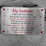 Valentines Keepsake Gift Metal Wallet Card Gift For Him Her