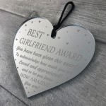 Valentines Gift Novelty Award Mirror Heart Gift For Girlfriend