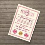 Personalised Gift For Mummy Card Mothers Day Gift For Her