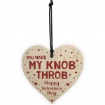 Funny Rude Valentines Gift For Girlfriend Novelty Wooden Heart