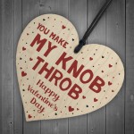 Funny Rude Valentines Gift For Girlfriend Novelty Wooden Heart