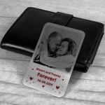 Personalised Anniversary Gifts For Men Him Husband Metal Card