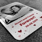 Personalised Anniversary Gifts For Men Him Husband Metal Card