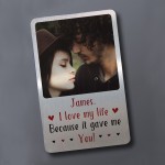 Personalised Gift For Boyfriend Husband Metal Photo Wallet Card Personalised Gift For Boyfriend Husband Metal Photo Wallet Card