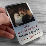 Personalised Gift For Boyfriend Husband Metal Photo Wallet Card Personalised Gift For Boyfriend Husband Metal Photo Wallet Card