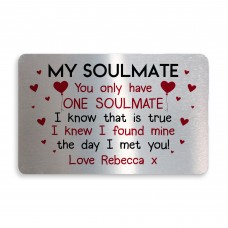 Metal Wallet Card Gift For Valentines Day or Anniversary Novelty