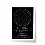 Gift For Husband Wife For Anniversary Valentines Star Map Print