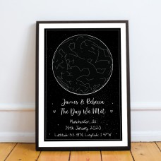 Anniversary Gifts For Boyfriend Husband Personalised Star Map