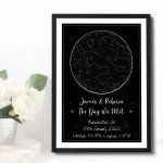Anniversary Gifts For Boyfriend Husband Personalised Star Map