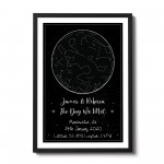 Anniversary Gifts For Boyfriend Husband Personalised Star Map