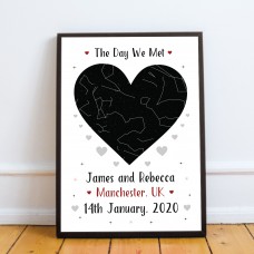 Personalised Anniversary Birthday Gift For Husband Framed Print