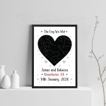 Personalised Anniversary Birthday Gift For Husband Framed Print