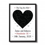 Personalised Anniversary Birthday Gift For Husband Framed Print