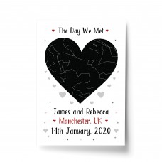 Personalised Anniversary Birthday Gift For Husband Star Print