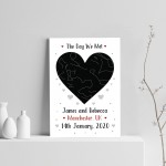Personalised Anniversary Birthday Gift For Husband Star Print