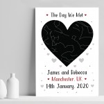 Personalised Anniversary Birthday Gift For Husband Star Print