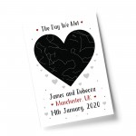 Personalised Anniversary Birthday Gift For Husband Star Print