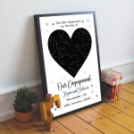 Engagement Gift Framed Star Print Gift For Him Her Boyfriend Gir