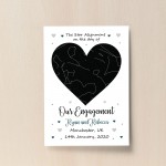 Engagement Gift Star Print Gift For Him Her Boyfriend Girlfriend