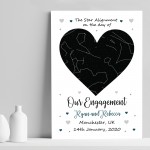 Engagement Gift Star Print Gift For Him Her Boyfriend Girlfriend