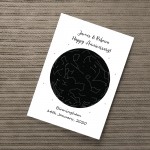 Anniversary Gift For Husband Wife Personalised Star Print Gift