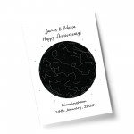 Anniversary Gift For Husband Wife Personalised Star Print Gift