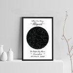 Anniversary Wedding Gift For Husband Wife Framed Star Print Gift