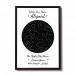 Anniversary Wedding Gift For Husband Wife Framed Star Print Gift