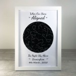 Anniversary Wedding Gift For Him Her Husband Wife Framed Print