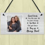 Personalised Gift For Best Friend Friendship Photo Plaque Custom